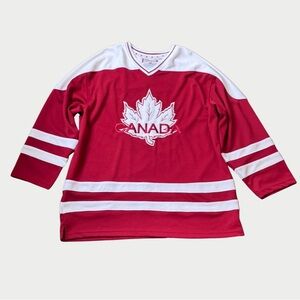 Vintage Canada Weather Gear Maple Leaf Canada Hockey Jersey